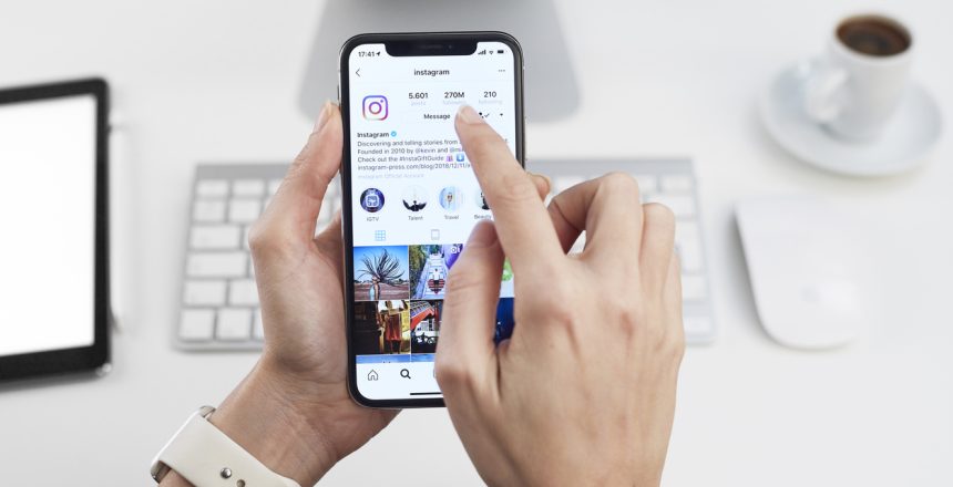 Istanbul, Turkey - December 15, 2018: Person holding a brand new Apple iPhone X with Instagram profile on the screen. Instagram is an online mobile social networking service, launched in October 2010.